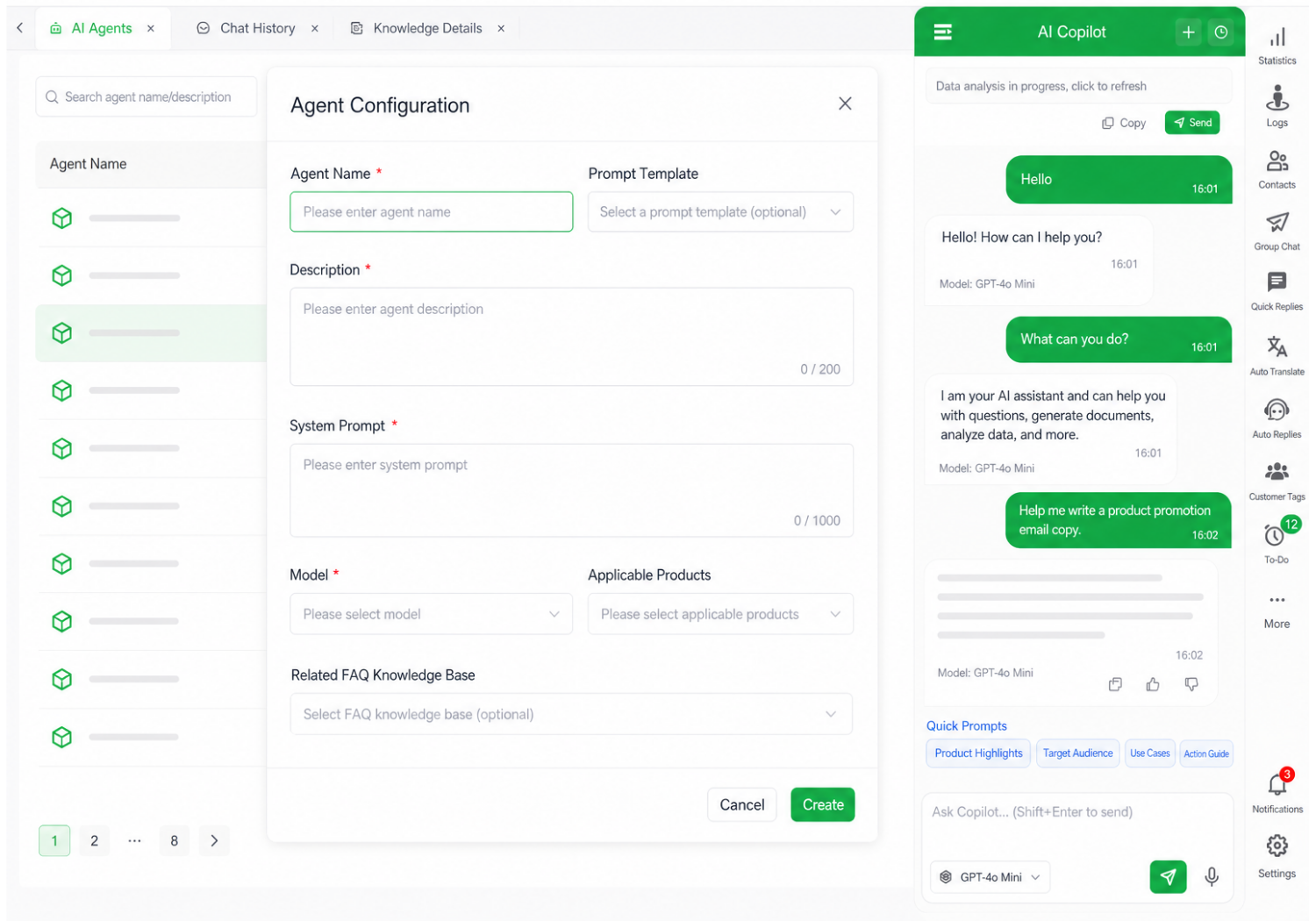 Support Dashboard
