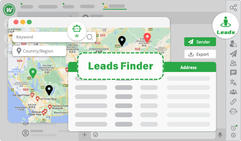 WADesk Leads Finder Feature