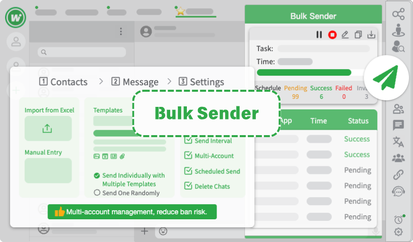 WADesk Bulk Sender Feature
