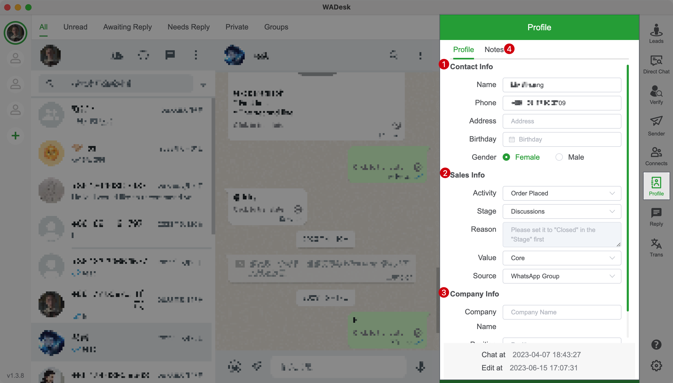 WADesk-Customer Retention